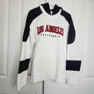 Mens Hollister Red Black white Hooded Pullover Sweater New